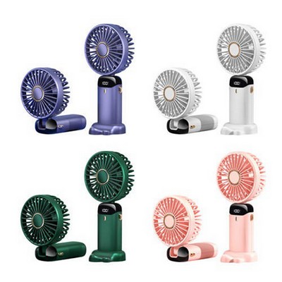 3000 mAh Digital Display Folding Handheld Fan