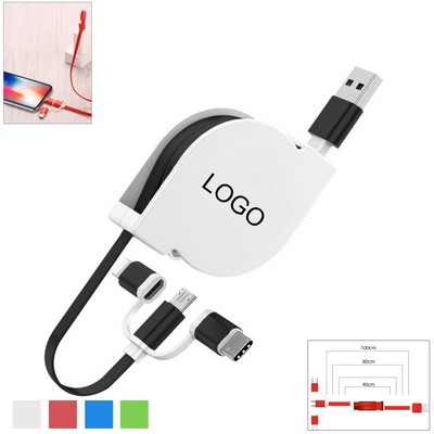 3 in 1 Retractable Charging Cable