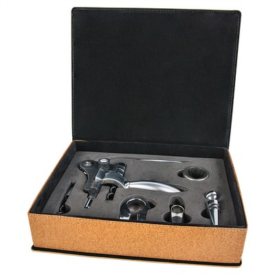 Cork 5-Piece Wine Tool Set