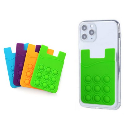 Popper Stress Ball Silicone Phone Wallet