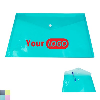 Custom Transparent A4 Size Document Bag