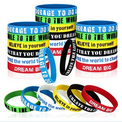 Debossed Silicone Wristbands