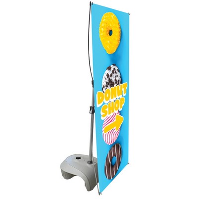 26x68 in. Zeppy Single Sided Outdoor Banner Stand (Graphic Package)