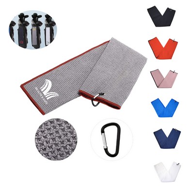 Microfiber Waffle Pattern Golf Towel