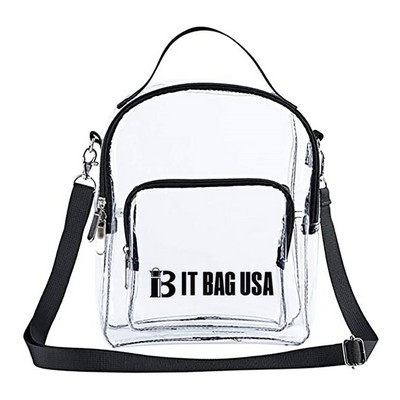 Womens Transparent Clutch Clear Purse Handbag