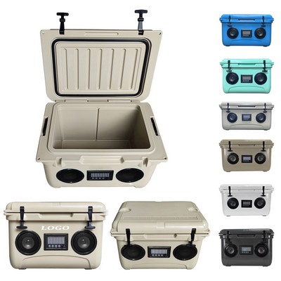 37 Quart Hard Cooler with Built-In Bluetooth Speakers