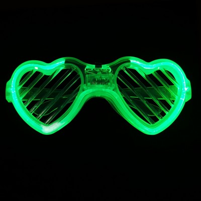 LED Love Shape Light Glasses