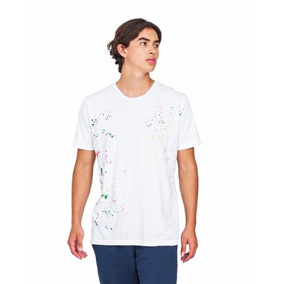 Unisex Garment Dye Paint Splatter Tee