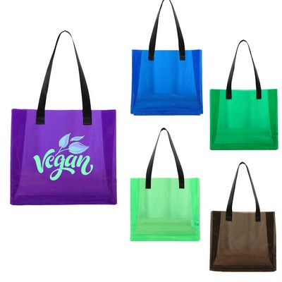 Colorful Clear PVC Tote Bag