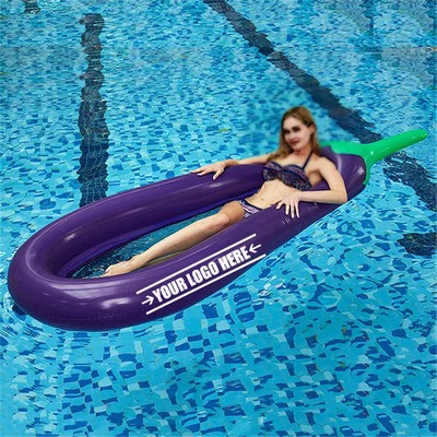 Eggplant Mesh Bottom Pool Float