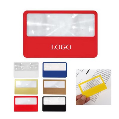 Credit Card Bookmark Magnifier