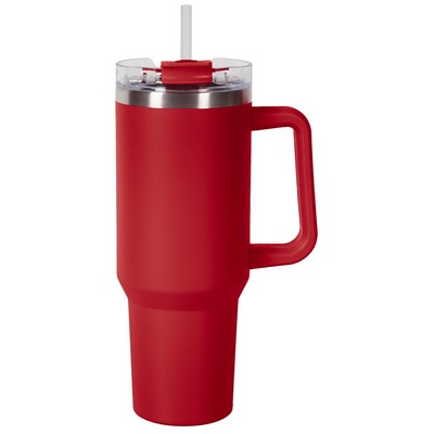 40oz Garnet Mug with Dual Sip-N-Straw Lid