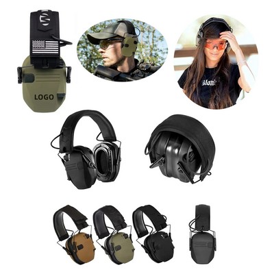 Electronic Shooting Ear Protection with Sound Amplification Noise Reduction Ear Muffs for Gun Range