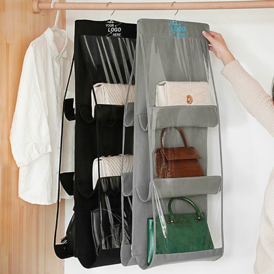 6-Compartment Hanging Purse Organizer