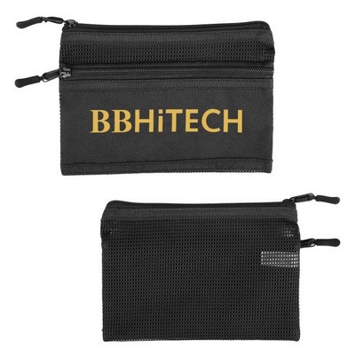 RPET Mesh Tech Organizer Pouch