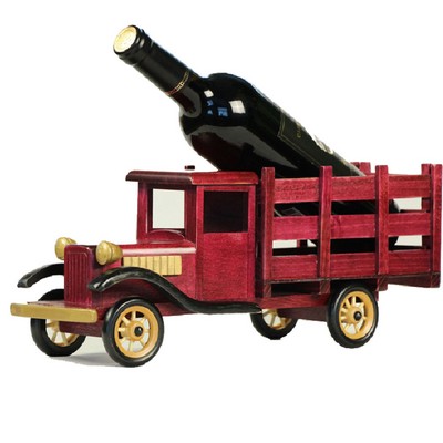 Wooden Truck Wine Rack