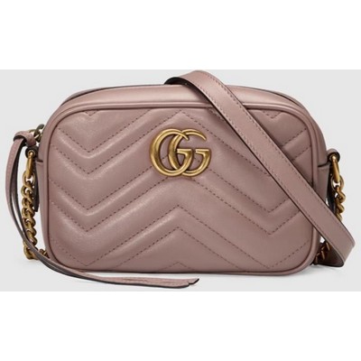 Gucci® GG Marmont Dusty Pink Mini Shoulder Bag