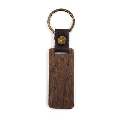 Wooden Tag Keychain