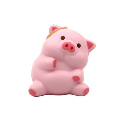 Foam Slow Rebound Sitting Pig Stress Ball