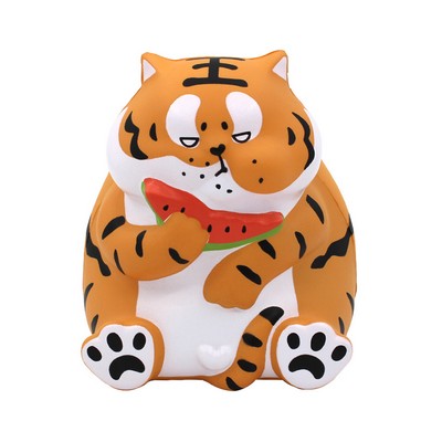 Foam Slow Rebound Watermelon-Eating Tiger Stress Ball