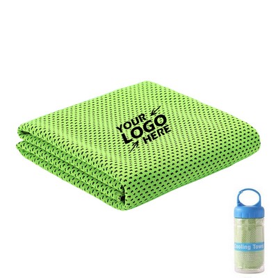 Portable Summer Sports Cooling Towel with Case