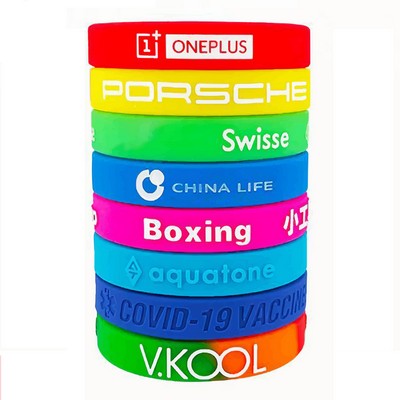 Single Color Silicone Bracelet