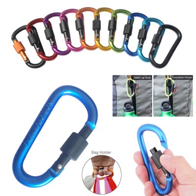 Aluminum Carabiner w/Screw Lock