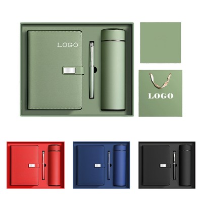 Fashion Thermos Cup Notebook Gift Box Set