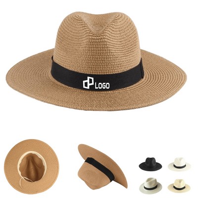 Unisex Travel Straw Panama Hat