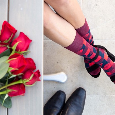 Patterned Anniversary Socks - Celebrate Years of Love with Special Styles - American Made