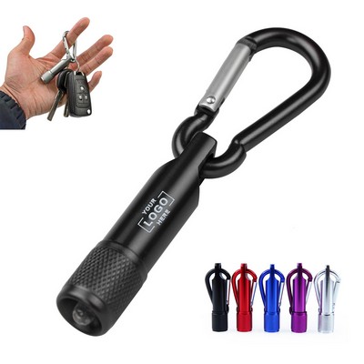 Portable Keychain LED Flashlight with Clip