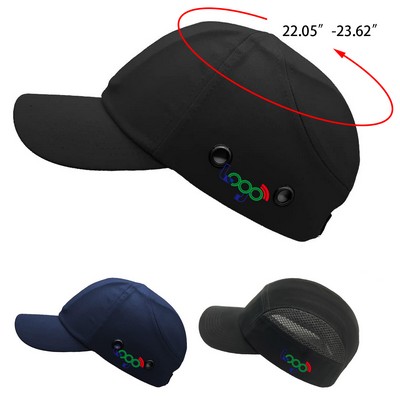 Impact-Resistant Black Baseball Safety ABS Bump Cap