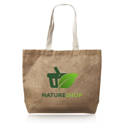 Natural Jute Fiber Carry-On Tote Bags