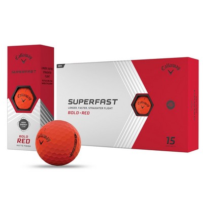 Callaway Super Fast Bold Red Golf Balls - 15 Ball Pack