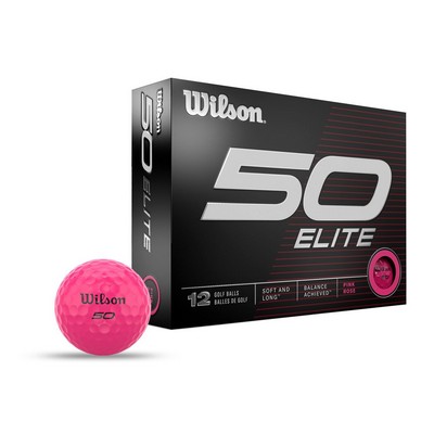 Wilson Staff 50 Elite Pink Golf Balls