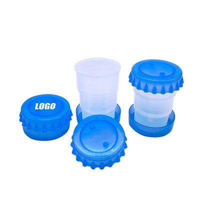 Innovative Cap Shaped Collapsible Plastic Cup