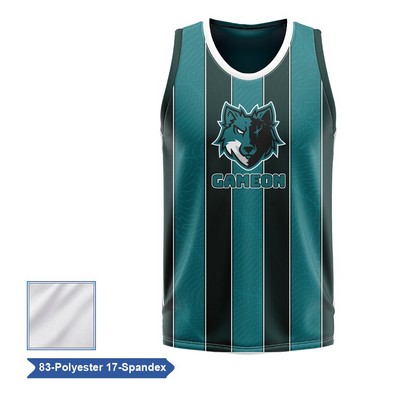 Sublimation Premium Poly Spandex Basketball Jersey - Men Women Kids