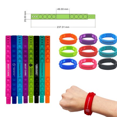 Silicone Push Pop Fidget Bracelet