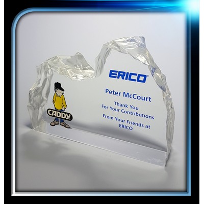 Lucite Ice Effect Award (4 1/4"x3 1/4"x1 1/2")