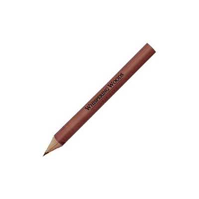 Round Natural Finish Golf Pencil