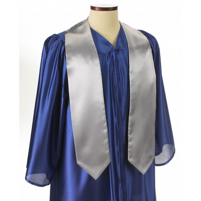 Light Gray 60" Graduation Stole