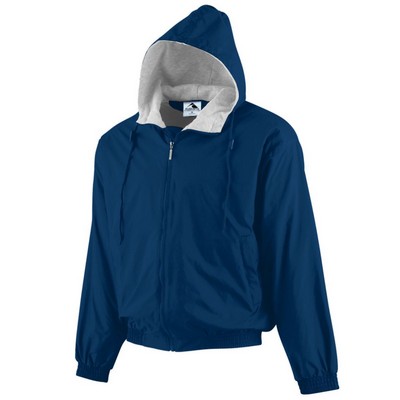 Youth Hooded Taffeta Jacket w/Fleece Lining