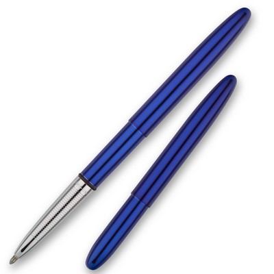 Blue Moon Bullet Space Pen w/ Chrome Accents