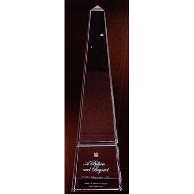 Medium Crystal Obelisk Award