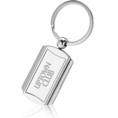 Rounded End Metal Keychains