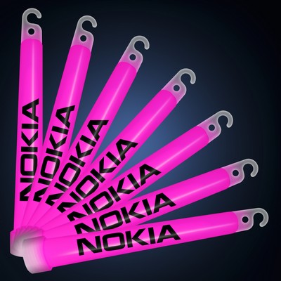 Promotional 6" Premium Pink Glow Stick - Domestic Imprint