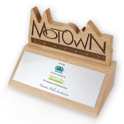 Logo on Base Wood Trophy/Award/Recognition