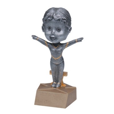 Female Gymnast Bobble Head (6")