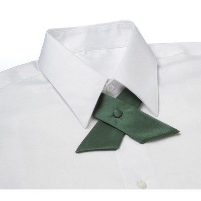 Hunter Green Poplin Uniform Crossover Tie