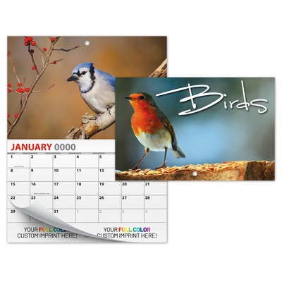 13 Month Mini Custom Photo Appointment Wall Calendar - BIRDS